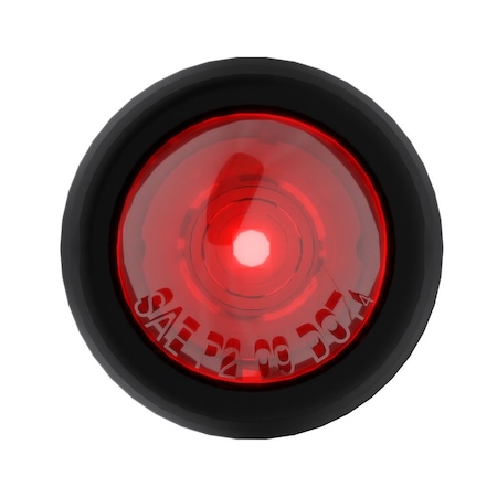 Abrams 3/4" Round 1 LED Bullet Clearance Light - Red BCL-R1-R
